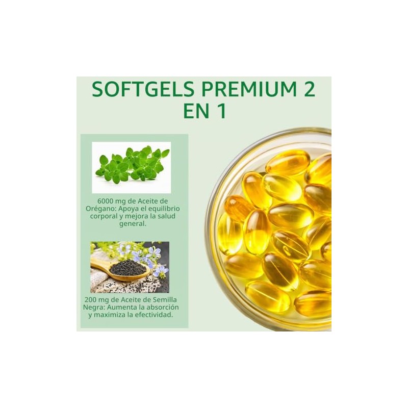 O NATURE ZIRAN Cápsulas Blandas De Aceite De Orégano -