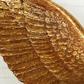 Deco 79 Polystone Bird Home Wall Decor Metallic 3D Sculpted Floating Wall Sculpture, Set of 3 Wall Art 10",10",10"H, Gold