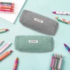 JOZMMZEOOA Pack of 2 Pencil Cases, Corduroy Fabric, Washable Pencil
