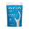 GRIN Double Flosspyx, Floss Picks, 75 Count, Dental Flossers, Minty