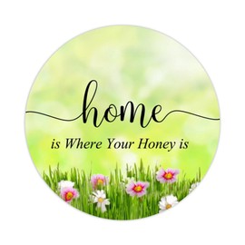 Home is Where Your Honey is Round Label Stickers 100pcs Bible Verse Quotes Saying Circle Decals for Water Bottle Luggages Laptop Computer Envelopes Seals Card Boxes 3in