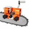 Portable Chainsaw Sharpener Jig, Manual Hand-Crank Chain Saw Sharpening Tool