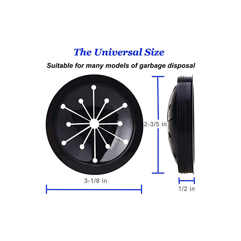 Garbage Disposal Splash Guards Collar Sink Baffle, 3-1/8 Inch Kitchen