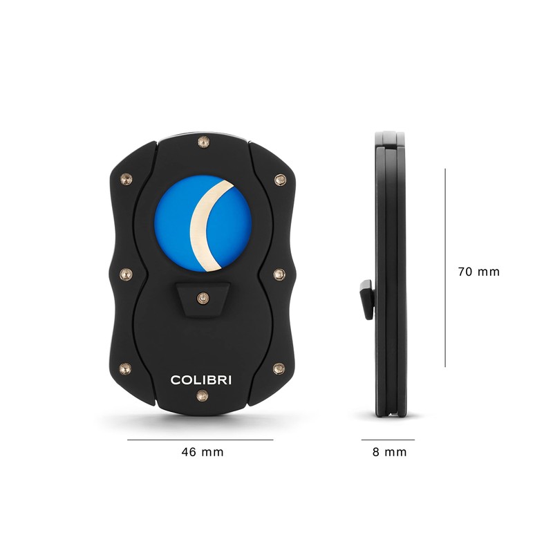Colibri Cut | Double Guillotine Cigar Cutter | Black with