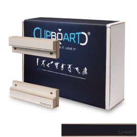 Clipboart® Standard Wall Mount - Black - Bracket - Snowboard - Wakeboard - Kiteboard - Balance Board - Wakeskate - Longboard - 360° Wall Mount (Black)