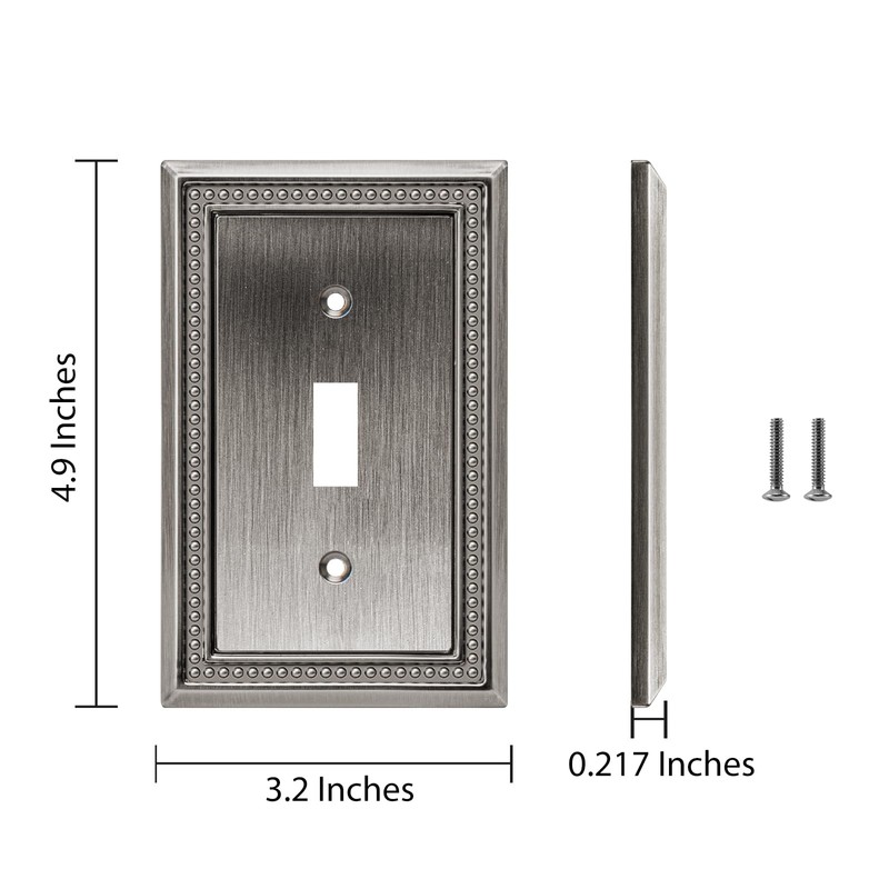 Henne Bery Sunken Pearls Decorative Wall Plate Switch Plate Outlet
