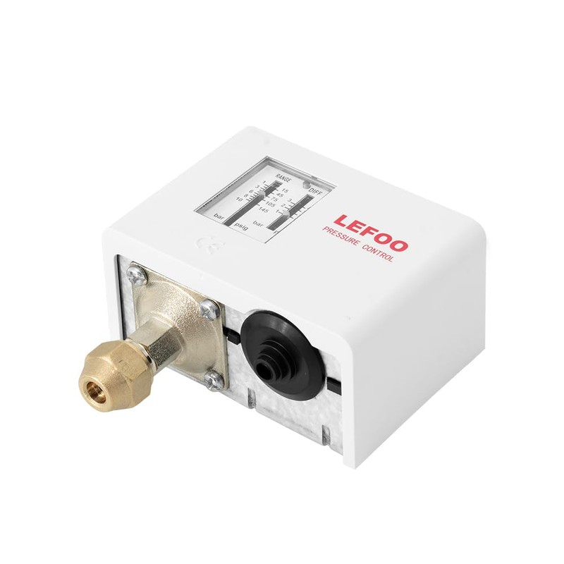 LEFOO LF5510 Adjustable HVAC Pressure Control/Steam Boiler Pressure Switch/Single Refrigeration/Air