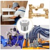 sourcing map 5pcs 304 Stainless Steel Pipe Plug Fitting 1/4"