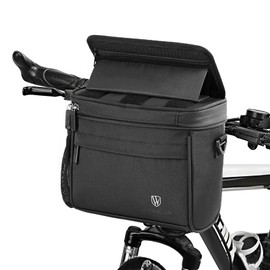 Lixada Touch Screen Bike Front Frame Bag Waterproof Bicycle Phone Bag Phone Holder EVA Handlebar Bag Cycling Front Storage Bag for 7in Large Screen