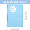 Weekly Planner Undated, To Do List Notebook, A5 Daily Planner