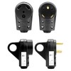 QWORK 30 Amp Male and Female Plug Set, RV Electrical