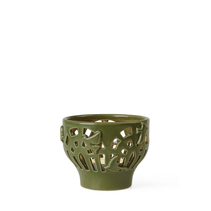 Kähler Design Orangery Garden 691203 Tea Light Holder Ceramic Green