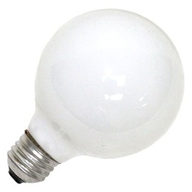Sylvania 25-Watt Globe Light Bulb with Medium Base, Frosted