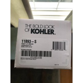 KOHLER 11893-S Purist 24" Grab Bar for Bathtubs and Showers, stainless finish