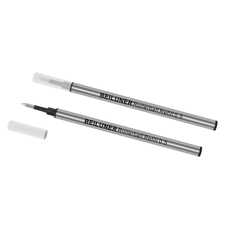 BEILUNER 0.5mm Replaceable Refills Compatible Luxury Wooden Ballpoint Pen Writing