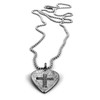 FORGIVEN JEWELRY Guitar Pick Ball Chain Necklace Antique Silver Finish