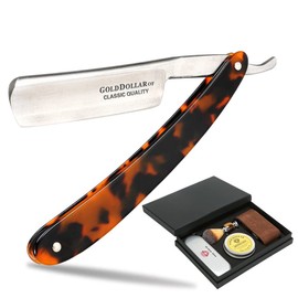 Kit De Navaja De Afeitar Recta, Afeitado Retro Para Hombres Y Barberos, Listo Para Afeitarse Sin Estabilizador