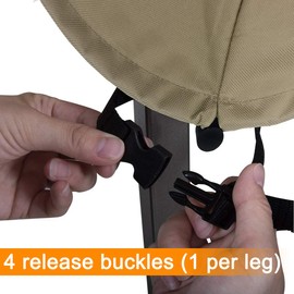 Ogrmar Heavy Duty 600D Patio Table Cover Waterproof Rectangle Patio Furniture Cover Outdoor Dining Table Chair Set Cover (72"x44"x27.5")