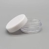F1 Empty cosmetic bottle, transparent cream container, 2g round white bottle, empty lip balm bottle, mini empty bottle / F1 화장품공병 투명 크림용기 2g 2g라운드흰색병 립밤공병 미니공병