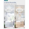 LEDIARY 20 Inch Low Profile Ceiling Fans with Lights and