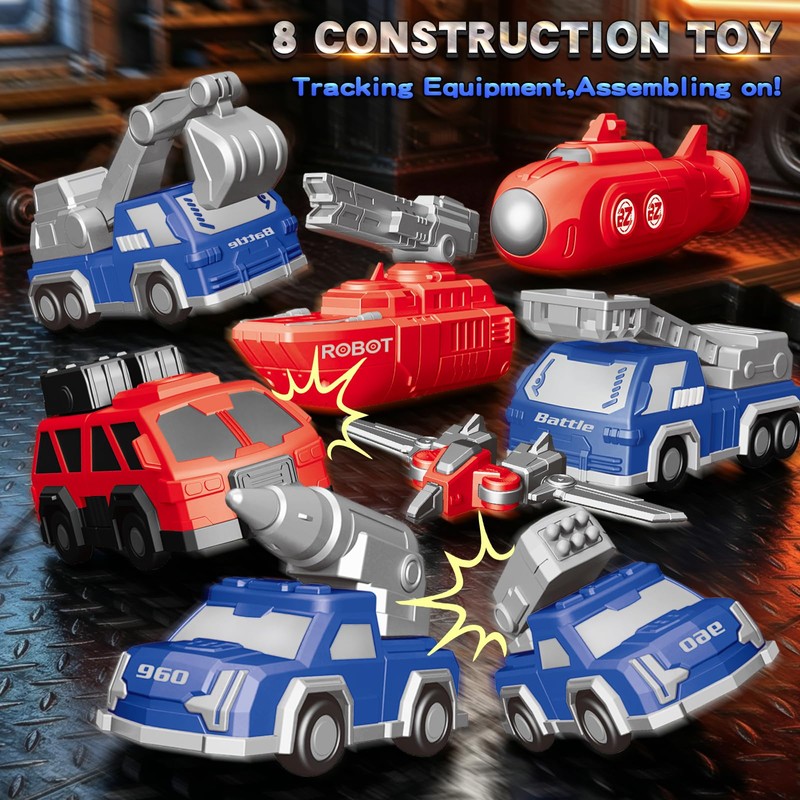 BananMelonBM Magnet Transforming Robot 8-in-1, Robot Toys for Kids 3-5,