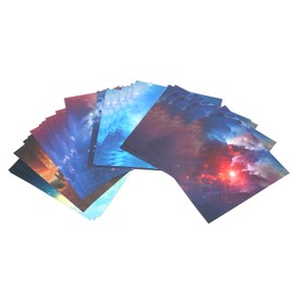 200 Sheet Double Sided Folding Paper School Kids DIY Outer Space Star Pattern Paper for Arts Crafts