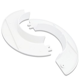 OD 5.1''X ID 3''X H 1'' Floor And Ceiling Plate Cover Split Flange,Wall Hole Decorative Cover For 55mm Diameter Pipe(White,2pcs)