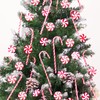 GuassLee 60Pcs Candy Canes Christmas Tree Decorations-Plastic Peppermint Candy Cane