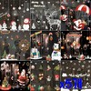 Set of 5 Character Decoration Christmas Window Stickers Medium 03. Window Sticker (Medium) Parachuting Santa