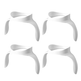 Baby Bottle Handles for Lansinoh Bottles, Bottle Holder for Baby Self Feeding, Bottle Feeding Holder, White, Pack of 4