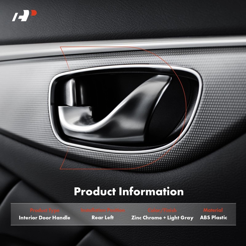 A-Premium Rear Left Driver Side Interior Door Handle Compatible with
