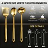 XWDALIN Kitchen Cooking Utensils Set, 3 pcs Stainless Steel Cooking