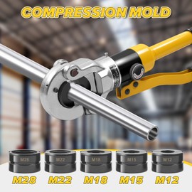 TIHOOK Pressing Jaw M16~M28 M-Contour for 12mm, 15mm, 18mm, 22mm, 28mm Pressing Jaw Insert, Crimper Vus Dies for Hand Pressing Pliers + Interchangeable Jaw