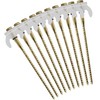 ABCamping [10x] Screw Pegs 80 x 200 mm with Hooks