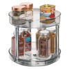 mDesign Lazy Susan Two Tier Kitchen Rack - Practical Spice