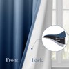 HOMEIDEAS Navy Blue Ombre Blackout Curtains 52 X 96 Inch