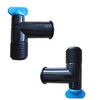 Pair Exhaust Manifold 90 Degree Fitting Drain Plug Elbow Replace