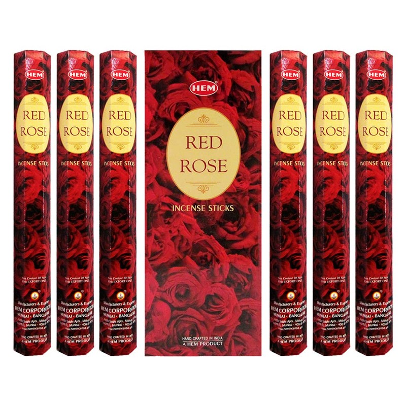 Red Rose Incense Sticks and Incense Stick Holder Bundle Insence