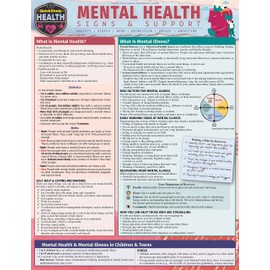 Mental Health - Signs & Support: A Quickstudy Laminated Reference Guide