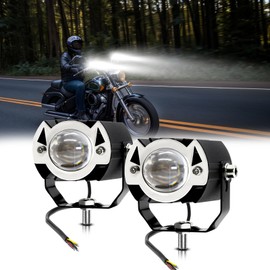 Motorcycle LED Driving Light, 30W 6000K/3000K Super Bright Spotlight Waterproof Fog Light for Cars Tractors Trucks ATVs SUVs Boats, 1 Pack