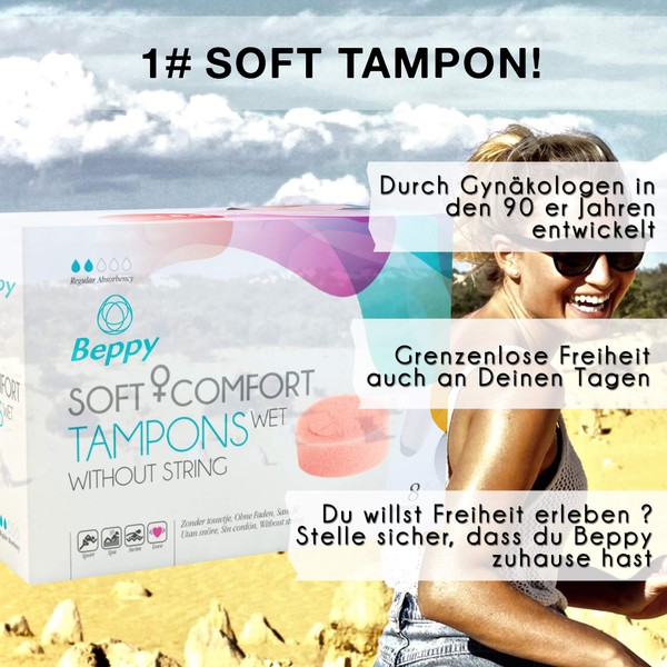 Beppy WET 8 pieces in a box – individually hygienically