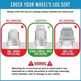 HDD 8 Bulge Lug Nuts 2018–2024 Yamaha KODIAK YFM450 YFM 450 4x4 Auto Wheel Rim Nut