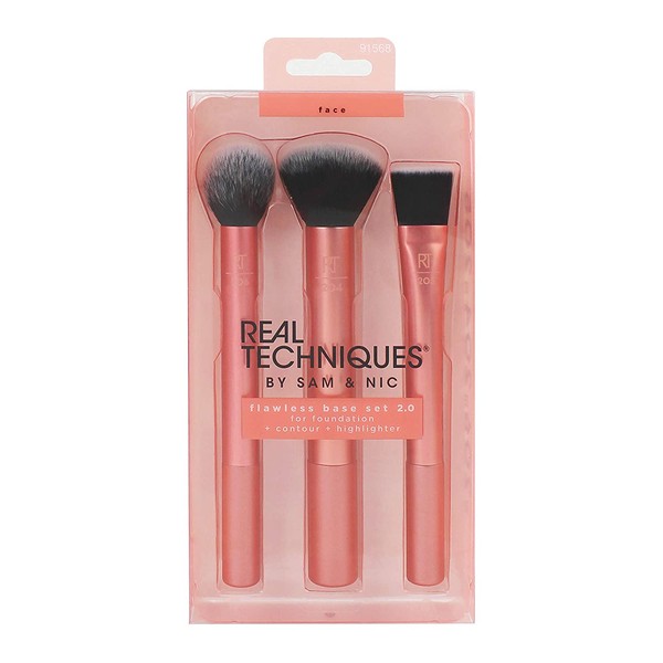 Real Techniques Flawless Base 2.0 Makeup Brush Set (91568)
