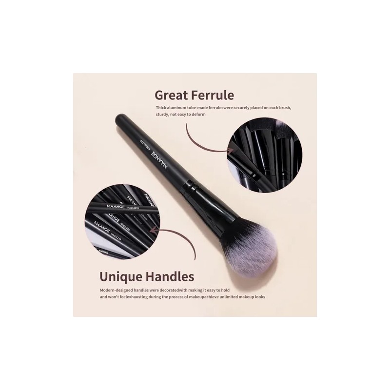 18 Set De Brochas Para Maquillaje Profesional estuche caja Color