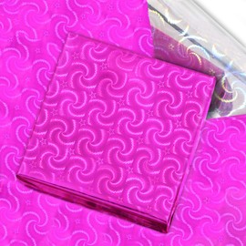 20 Sheets Double-Sided Holographic Foil Wrapping Paper,Rose Red Sliver Flower Foil Wrapping Tissue Paper 70cm x 50cm for Woman Girl Gift Wrap Paper DIY Craft Wedding Birthday Party Decoration