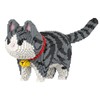 HONLANCH Animal Gray Striped Bell Cat Micro Building Blocks Set（8000PCS）