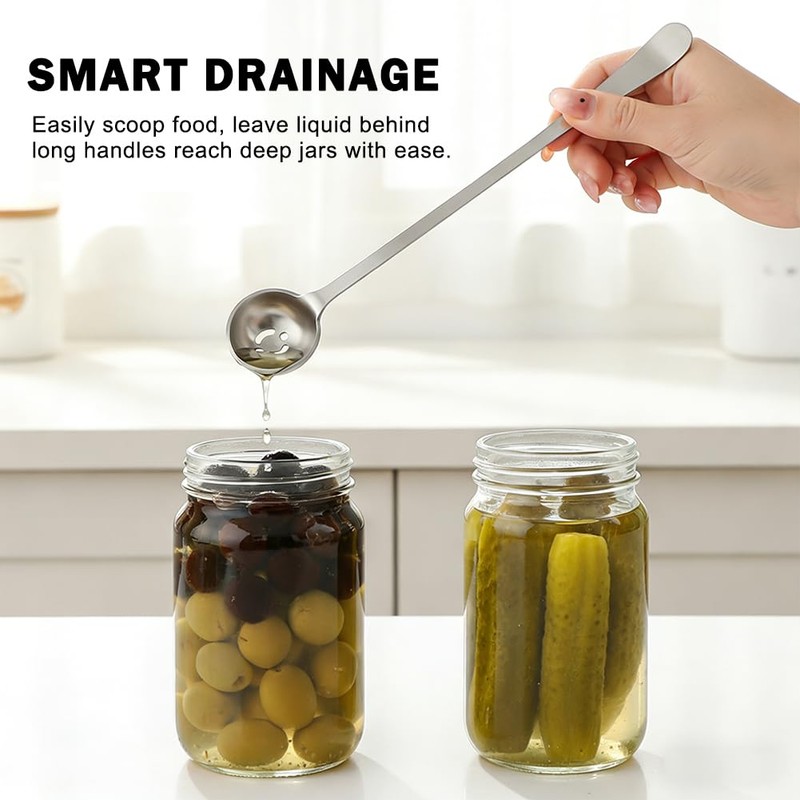 4 Pcs Pickle Fork and Olive Spoon Set for Olives