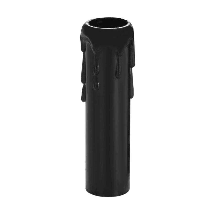 Skelang 24 Pcs 4" Tall Candle Socket Covers, Black Candle