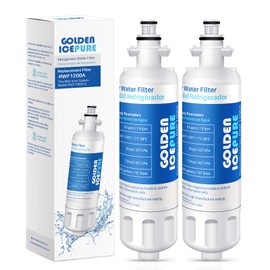 GOLDEN ICEPURE ADQ36006101 Replacement for LG LT700P, 2Pack, 469690, ADQ36006102 LFX31945ST, LFX31925ST, LFX30766S, LFXC24726, LFXS24623, LSFXC2476S, WSL-3, Refrigerator Water Filter