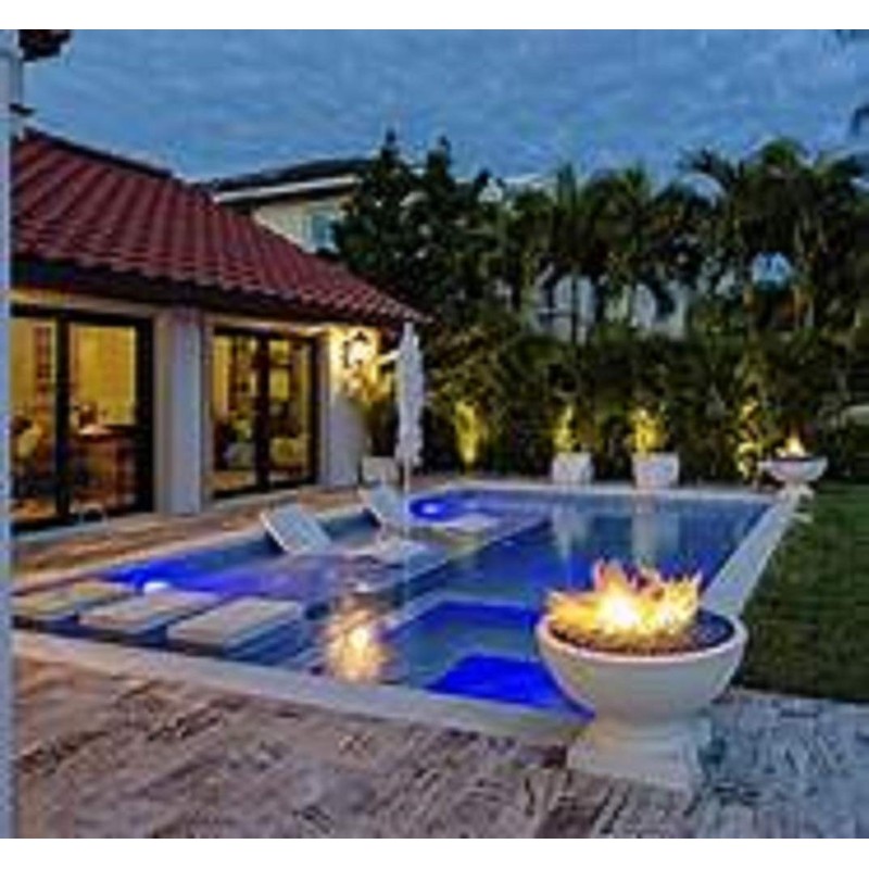 AZ Patio Heaters Firepit Recycled Glass, 20 lb, Turquoise